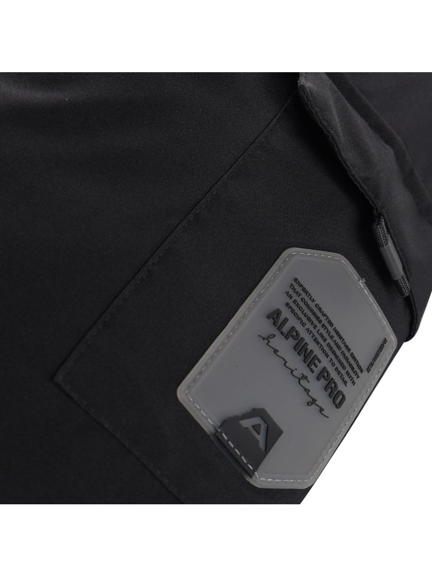 Czarna stylowa parka ALpine Pro Werda 2