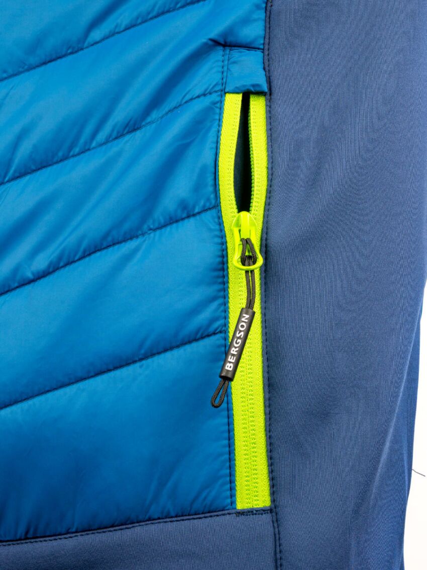 Bluza hybrydowa pikowana Bergson Bluff Blue Saphire