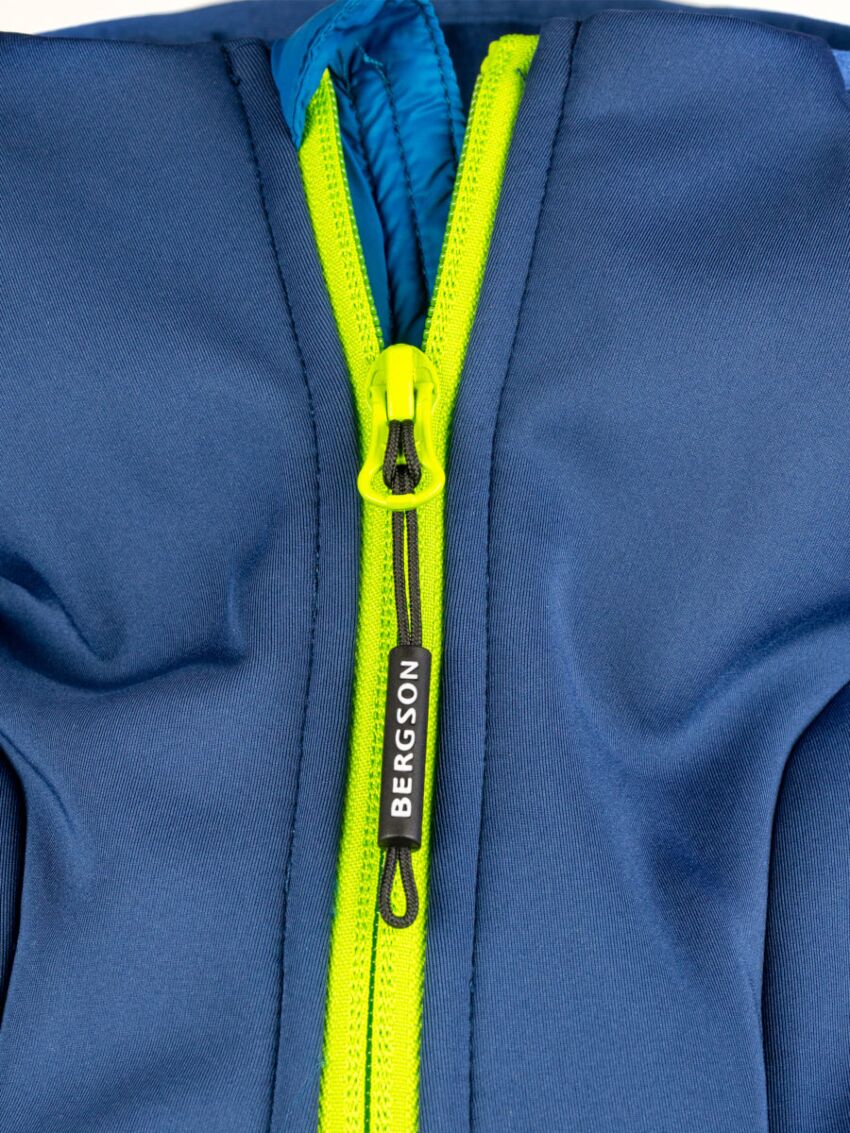 Bluza hybrydowa pikowana Bergson Bluff Blue Saphire