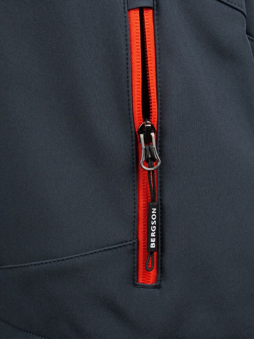 Kurtka softshell Bergson Caprice z kapturem