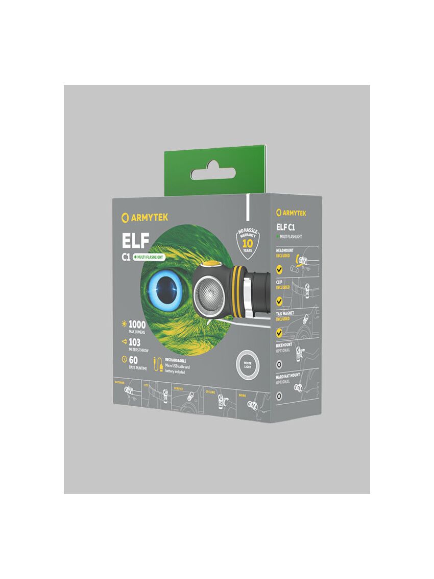 Kompaktowa latarka LED Armytek Elf C1 + aku