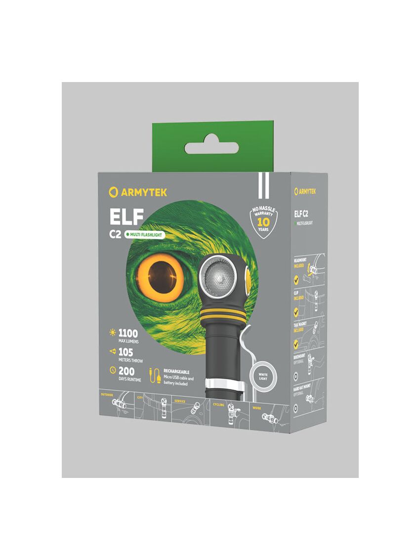Uniwersalna latarka Armytek Elf C2 Micro USB (White-Cold)