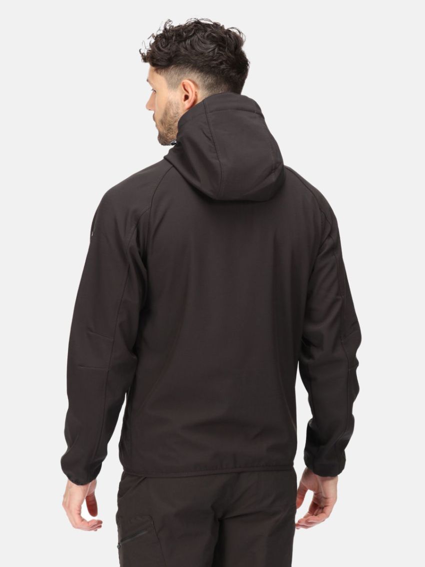 Czarny softshell z kapturem Regatta Arec III