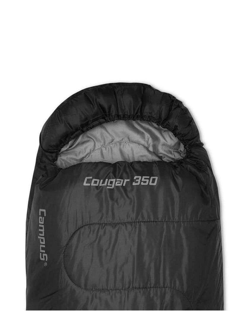 Czarny śpiwór Campus Cougar 350 Lewy