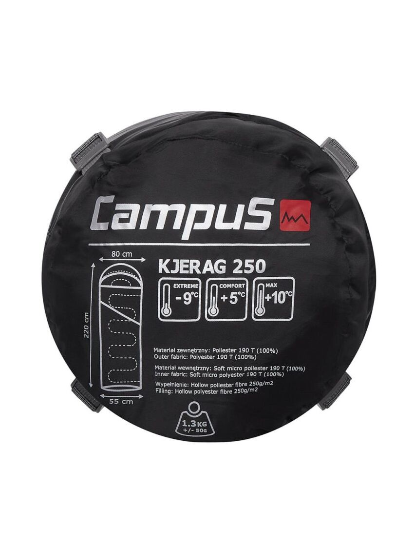 Śpiwór mumia Campus Kjerag 250 Lewy