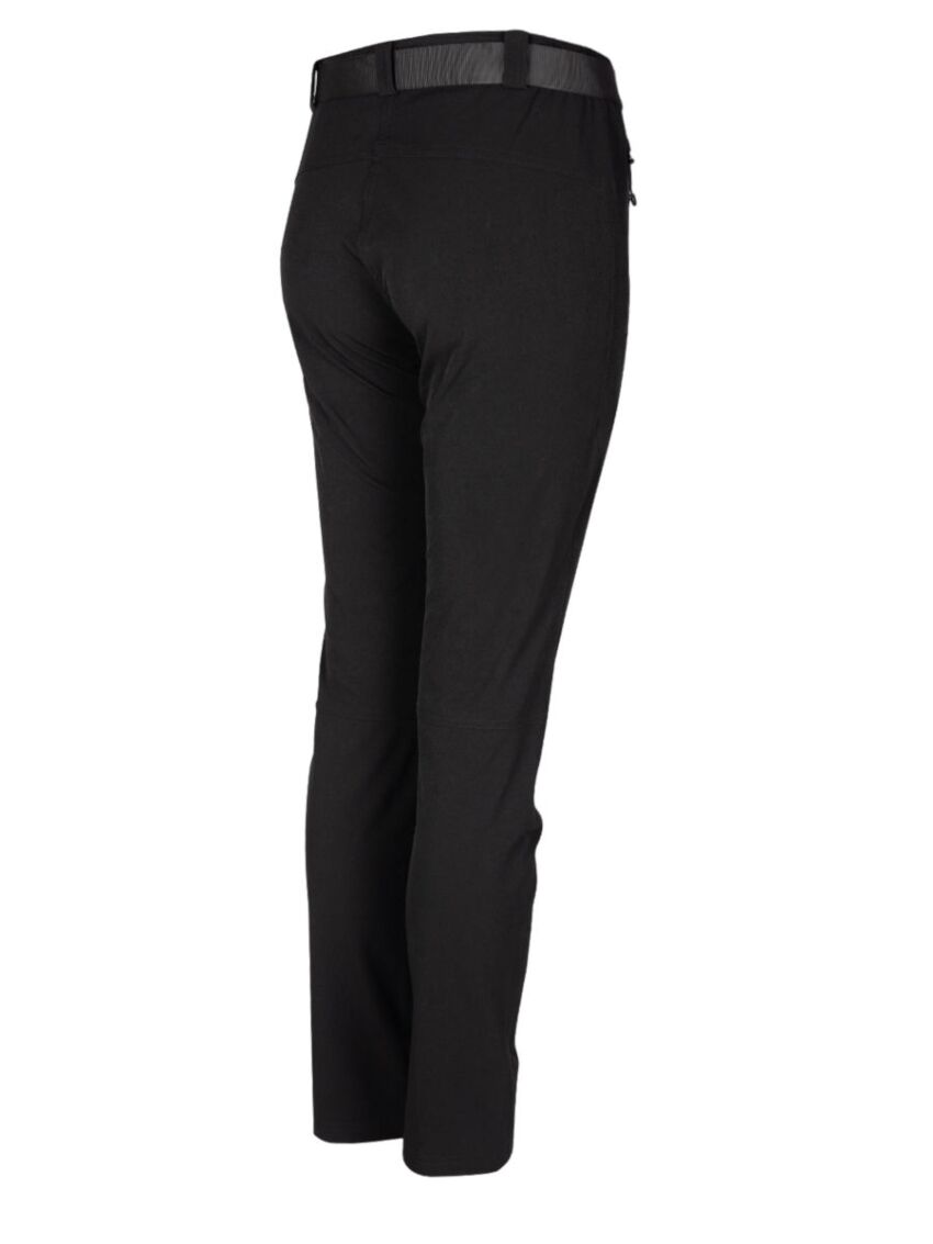 Spodnie czarne turystyczne Bergson Medja 4-Way Softshell
