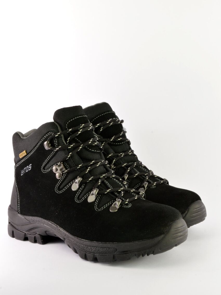 Damskie trapery skórzane Lytos Justine Czarne WaterProof