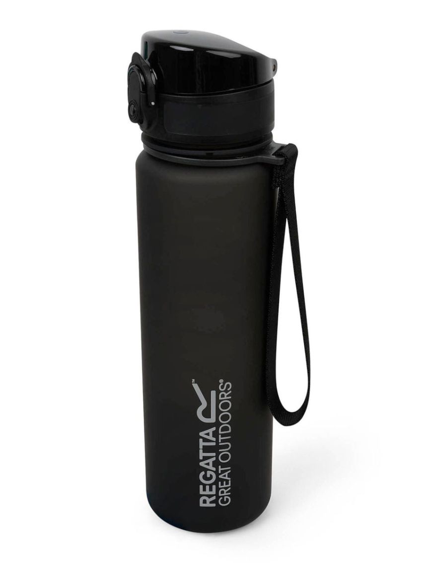 Czarna butelka turystyczna Bidon Regatta Tritan Flip 600ml