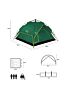 Zielony namiot igloo Shadow Nils Camp NC7819 