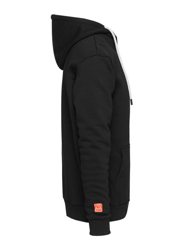 Czarna bluza dresowa z kapturem rozpinana Campus Verfrost