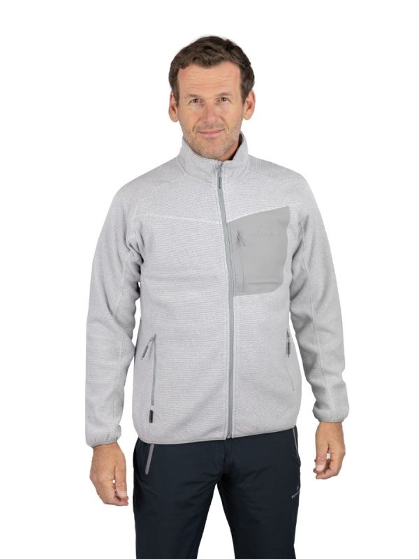 Popielata bluza męska Bergson Everwarm