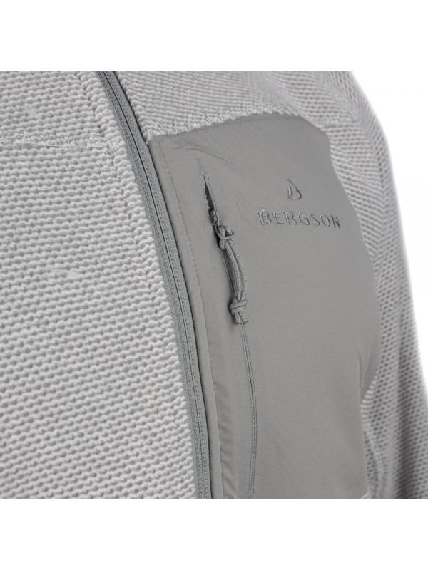 Popielata bluza męska Bergson Everwarm