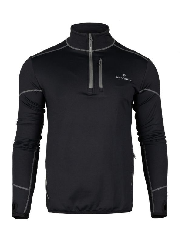 Czarna bluza przez głowę Bergson Swiftlayer