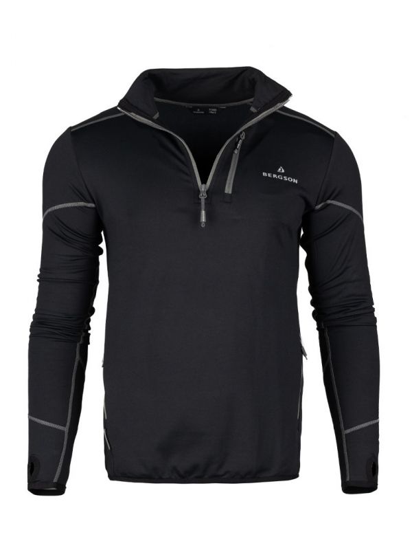 Czarna bluza przez głowę Bergson Swiftlayer