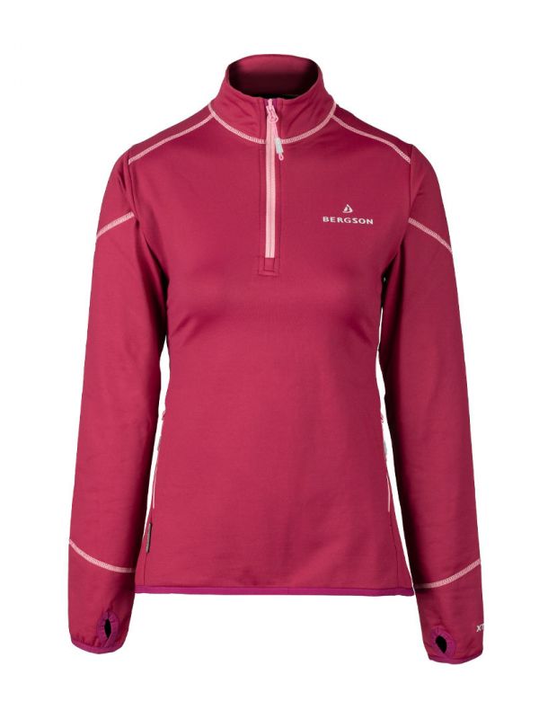 Bluza damska z krótkim zamkiem Bergson Swiftlayer 