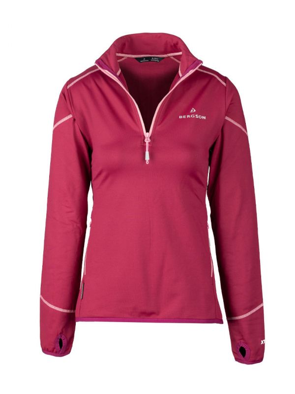 Bluza damska z krótkim zamkiem Bergson Swiftlayer 