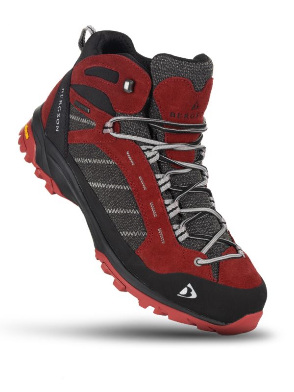 Czerwone buty trekkingowe Bergson Kadam MID