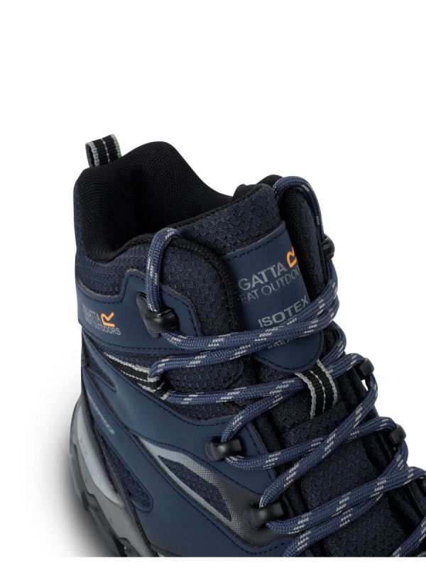 Wodoodporne buty trekkingowe Regatta Holcombe Mid Szare