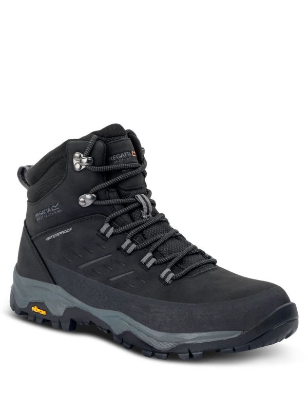 Czarne trapery męskie Regatta Blake