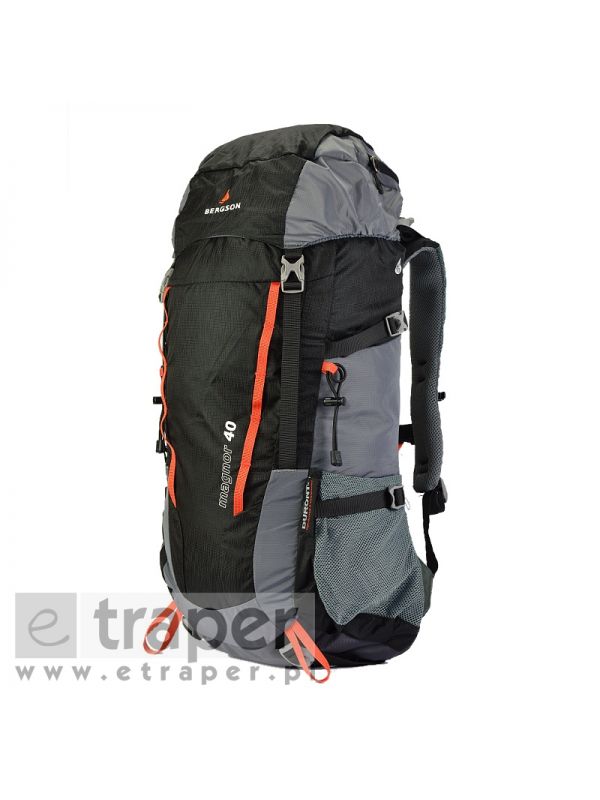 Czarny plecak turystyczny Bergson Magnor 40l