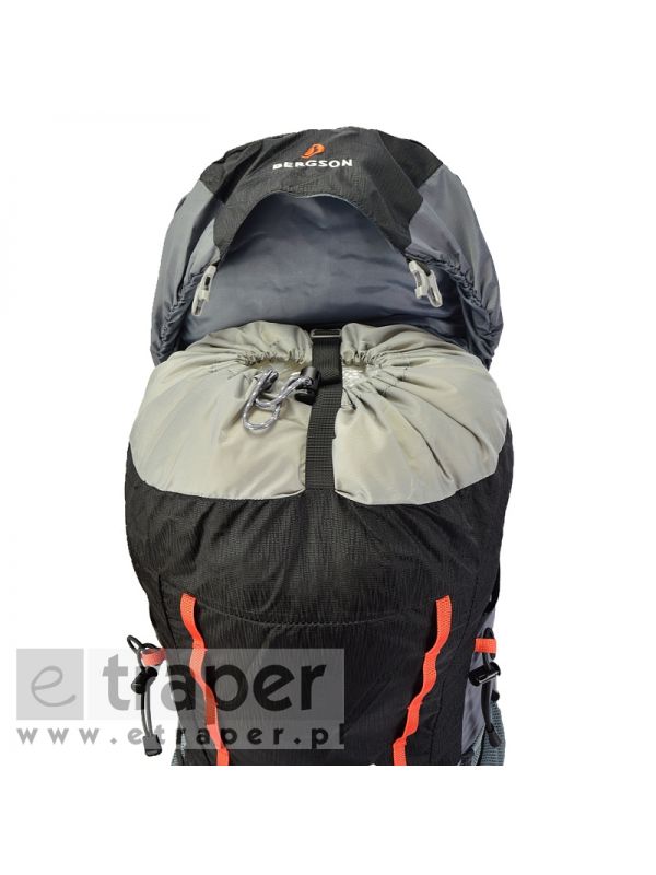 Czarny plecak turystyczny Bergson Magnor 40l