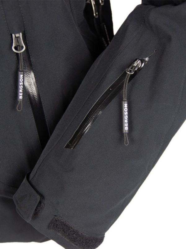 Czarna męska kurtka narciarska Bergson Race-X