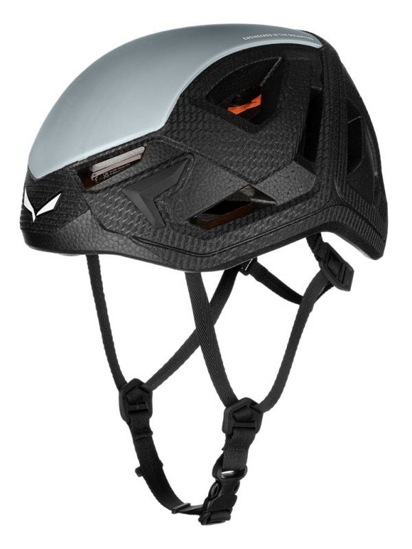 Szary kask Via Ferrata Salewa Piuma 3.0 L/XL