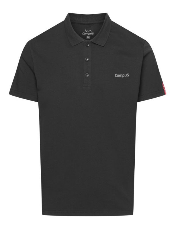 Czarna polówka męska Campus Sinesis