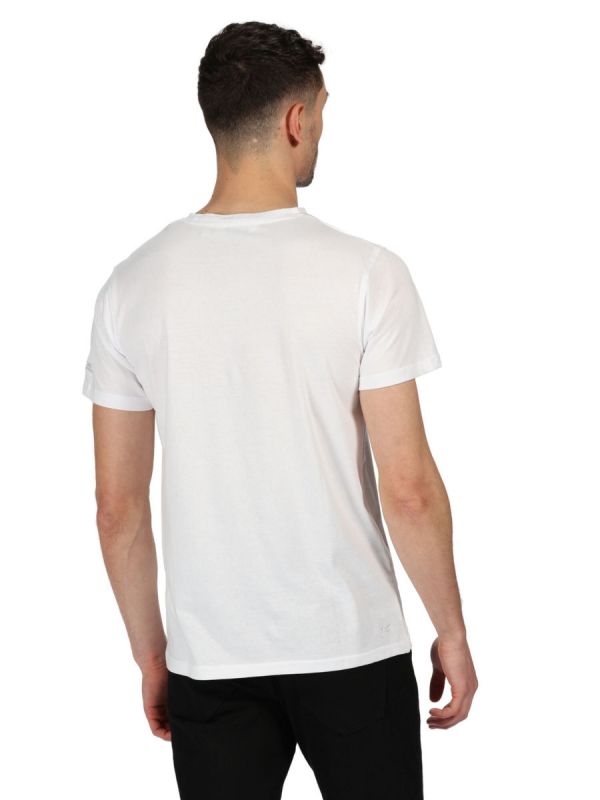 Biała koszulka męska Regatta Cline 100% Bawełna