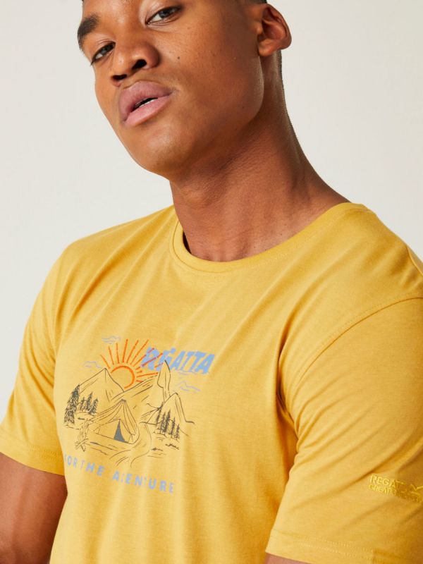 Bawełniana koszulka Adventure Regatta Cline