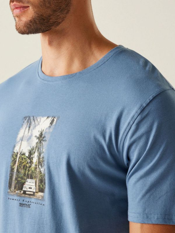 Męska koszulka bawełniana z nadrukiem Regatta Cline VII