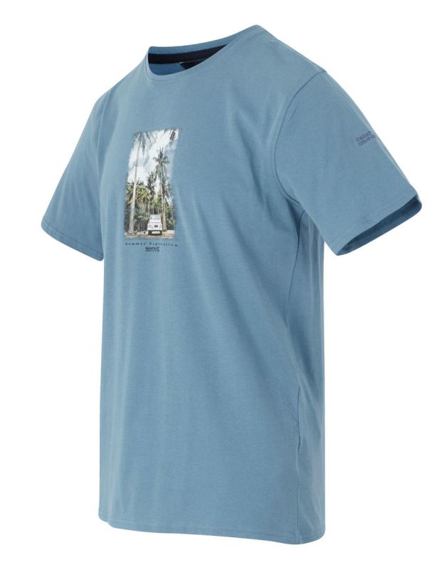 Męska koszulka bawełniana z nadrukiem Regatta Cline VII