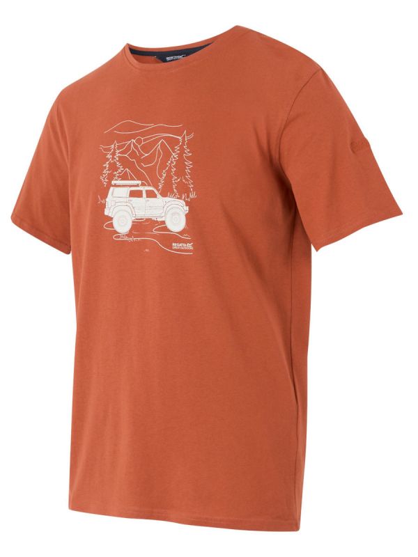 Męska koszulka bawełniana z nadrukiem Regatta Cline VII