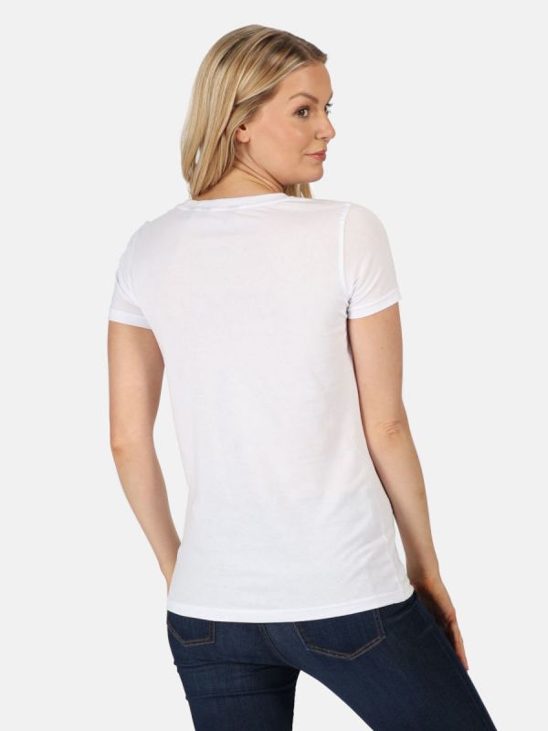 Biała koszulka z bawełny organicznej Regatta Filandra