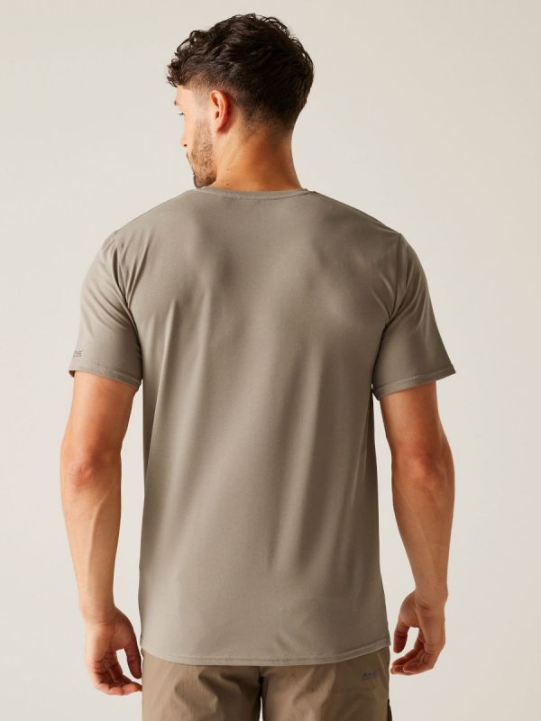 Szary t-shirt męski Regatta Fingal Szybkoschnący