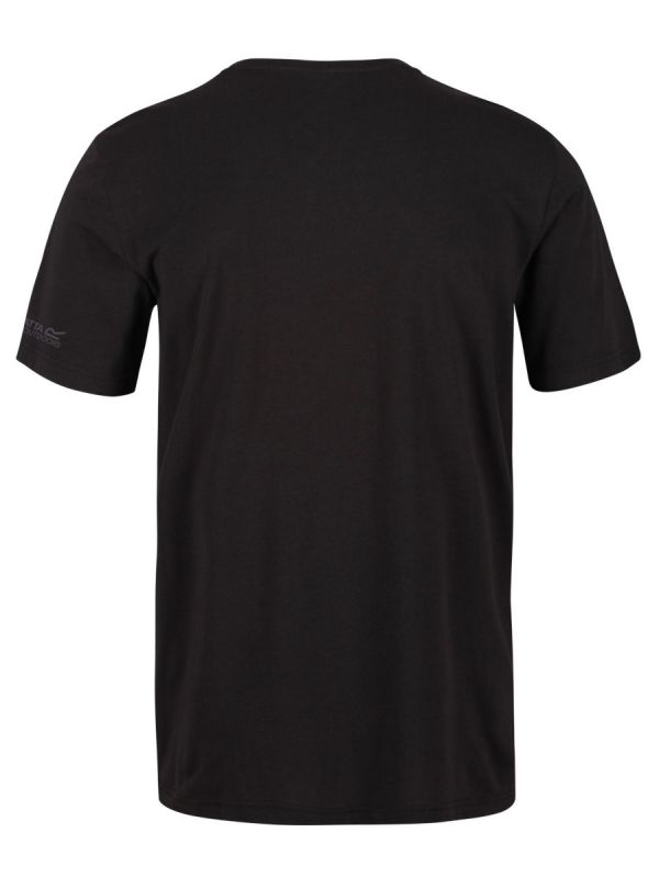 Czarna bawełniana koszulka męska Regatta Tait