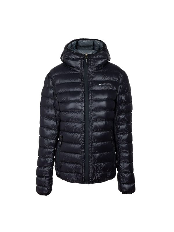 Czarna kurtka puchowa damska z kapturem Bergson Berge