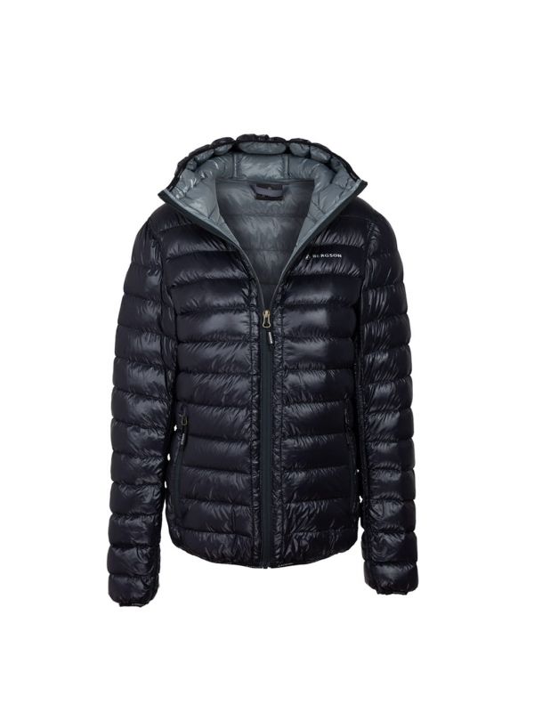 Czarna kurtka puchowa damska z kapturem Bergson Berge