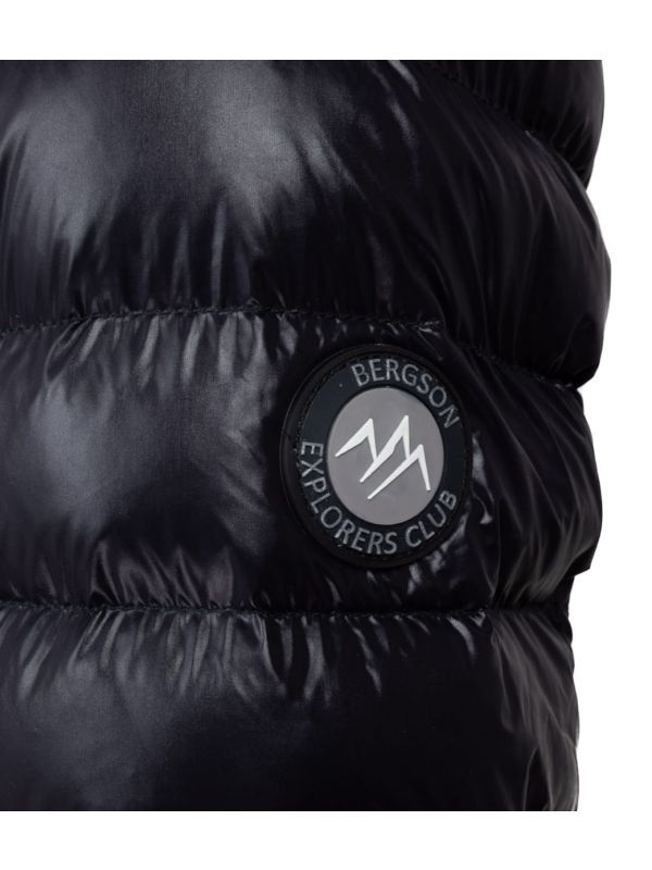 Czarna kurtka puchowa damska z kapturem Bergson Berge