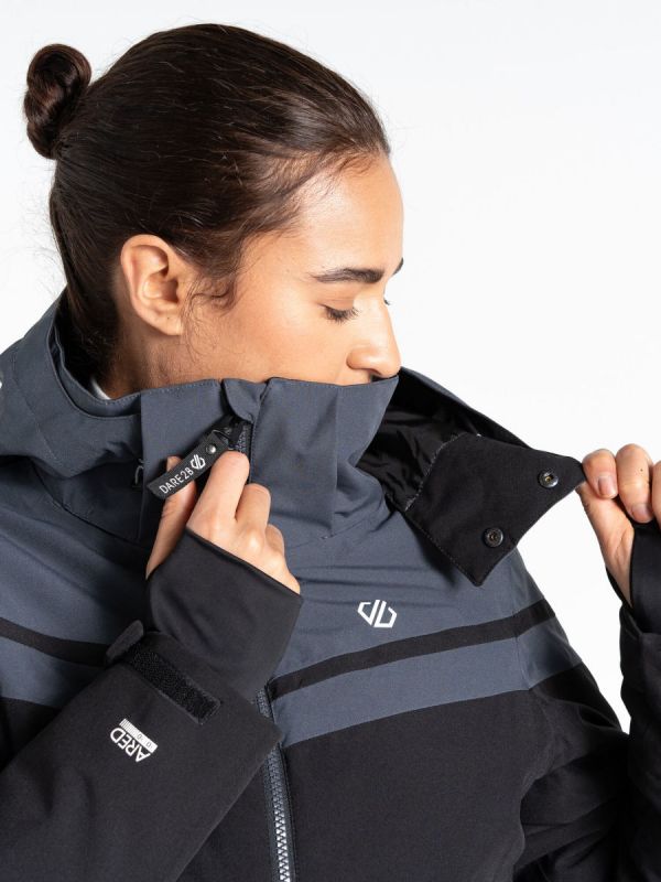 Czarna kurtka narciarska Dare 2b Flurry Ski Heroes