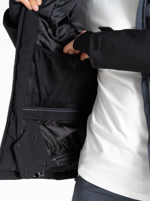 Czarna kurtka narciarska Dare 2b Flurry Ski Heroes