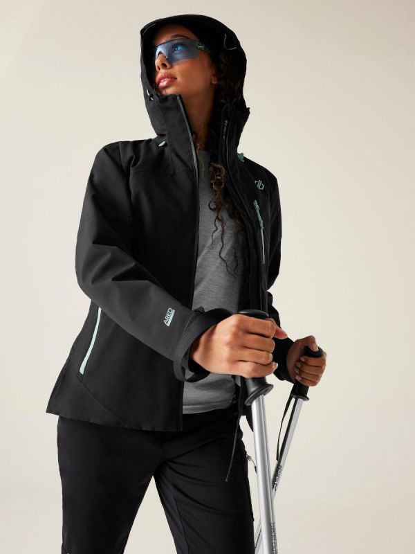 Czarna kurtka turystyczna damska Dare 2b Torrek