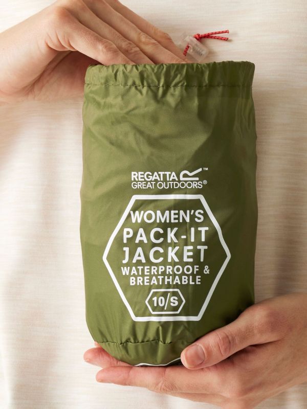 Składana kurtka damska przeciwdeszczowa Regatta Pack It