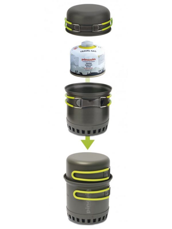 Naczynia turystyczne aluminiowe Pinguin Solo X 