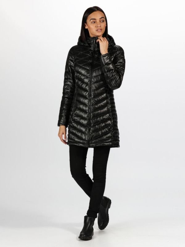 Czarny płaszczyk pikowany Regatta Andel