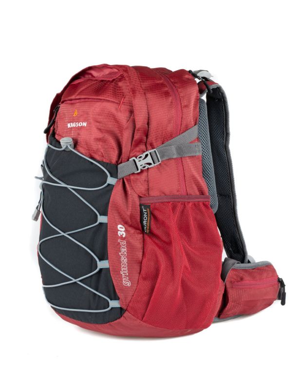Czerwony plecak z miejscem na laptop Bergson Grimstad 30