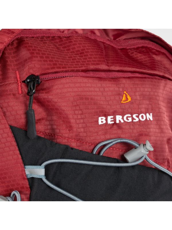 Czerwony plecak z miejscem na laptop Bergson Grimstad 30