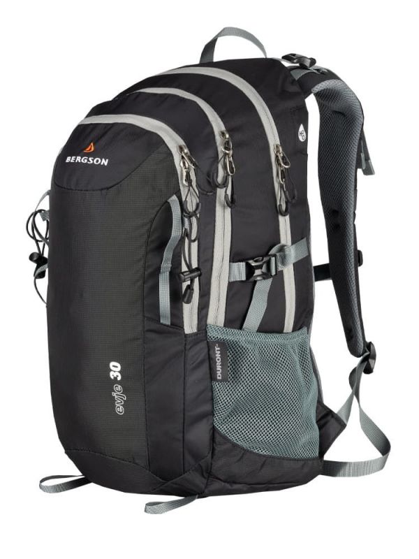 Czarny plecak turystyczno-miejski Bergson Evje 30l
