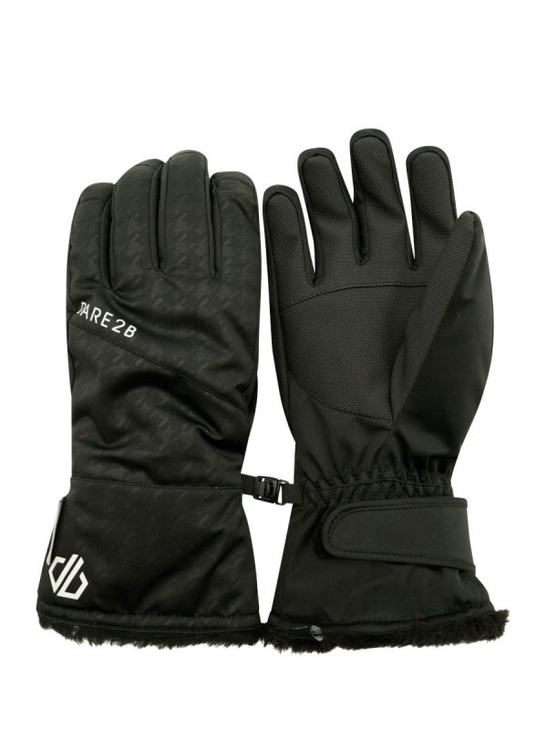 Czarne rękawice narciarskie damskie Dare 2b Iceberg