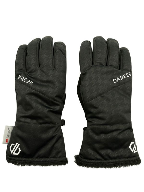 Czarne rękawice narciarskie damskie Dare 2b Iceberg